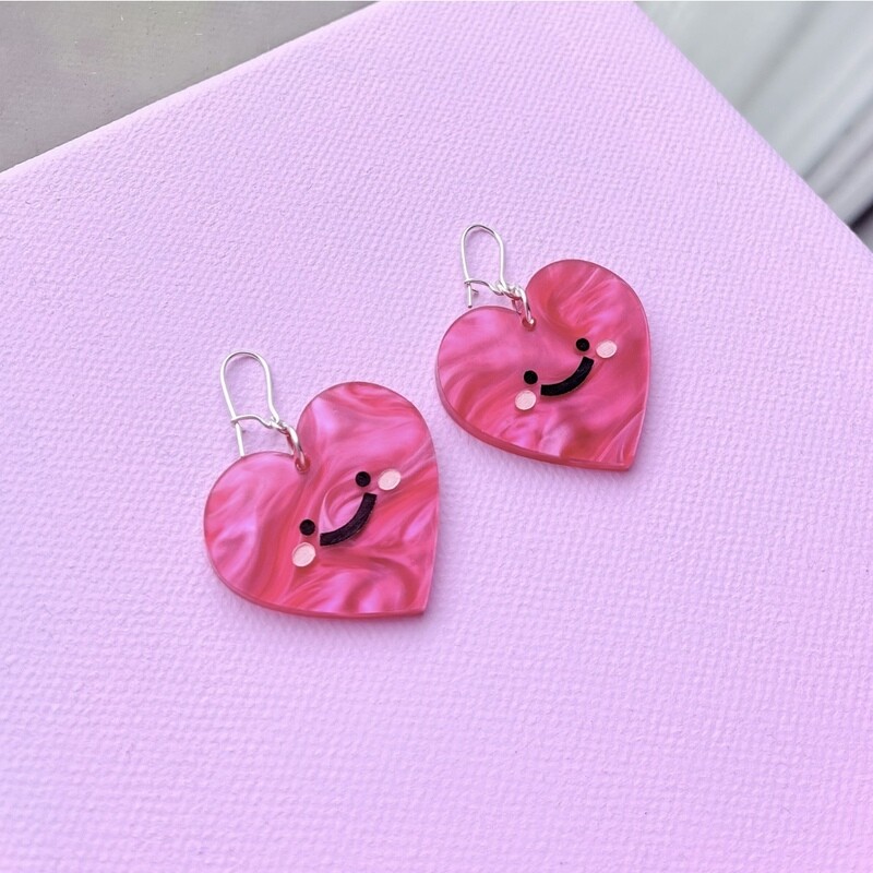 Cheeky Heart Earrings (SECONDS)