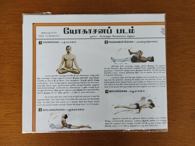 யோகாசன சுவரொட்டி - Yogasana Chart | Wall Display