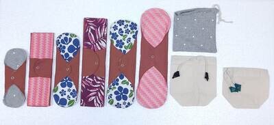 Sanitary Napkin - Cotton Cloth - Reusable Cold Water Washable - Pirai