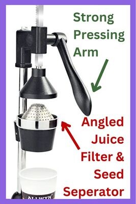 Manual Fruit Squeezer - Juicer - Sturdy Metal - Easy to clean and Low Maintenance - Best Juicer