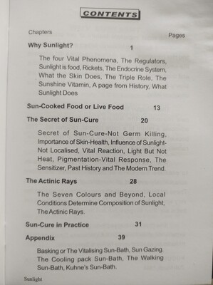 Sunlight for Health - English Book