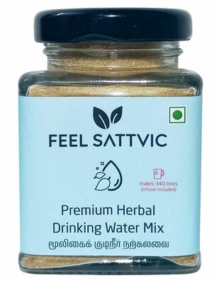 ‘Feel Sattvic’ Premium Herbal Drinking Water Mix - 34g