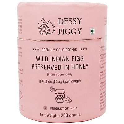 Premium Cold-Packed Wild Indian Figs Preserved in Honey - 250g
