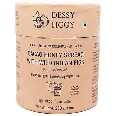 Premium Cold-Packed Cacao Honey Spread with Wild Indian Figs - 250g