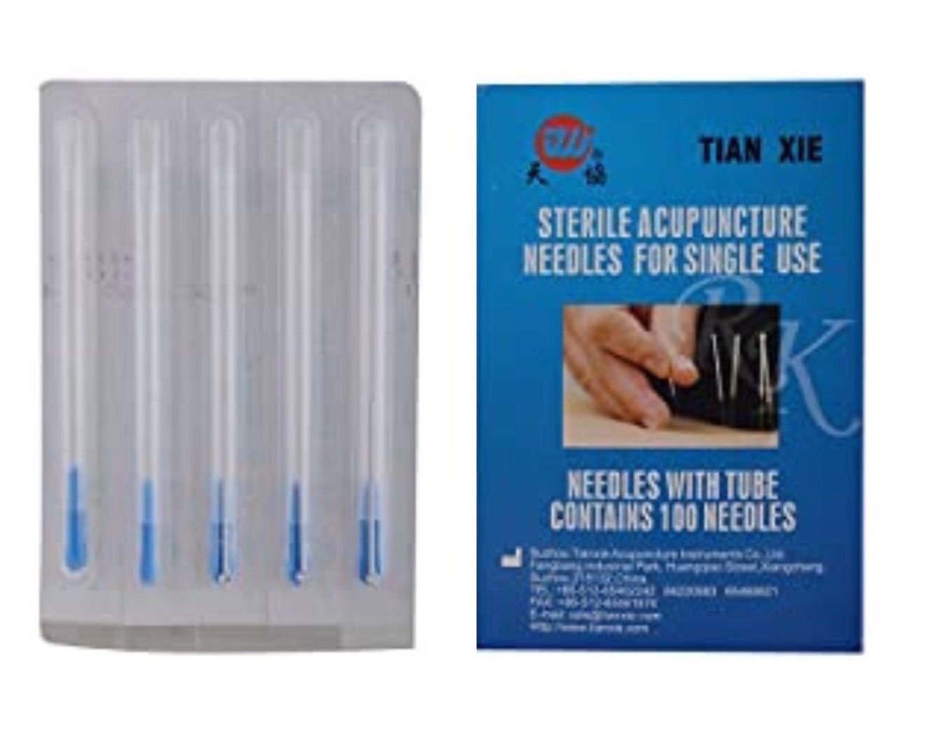 100 Needles with Tube - Silver 1 cun