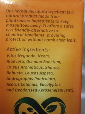 Mosquito Repellent - Pure herbal and no chemicals - liquid only