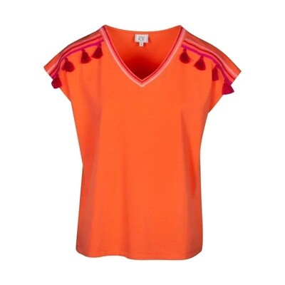 Green Ice Penelope T-shirt Coral