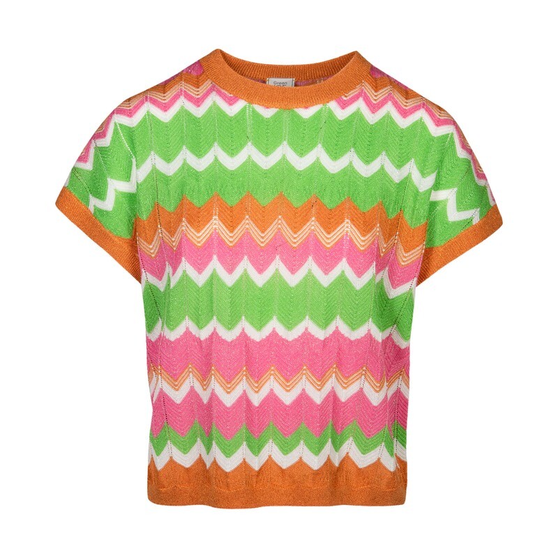 Green Ice World Top Pink