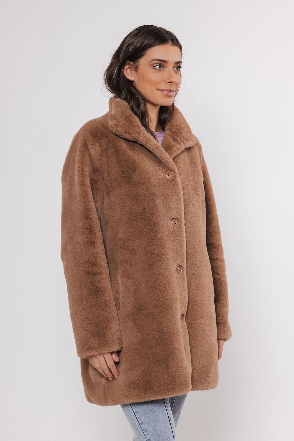 Rino &amp; Pelle Nonna Jas faux fur Twig