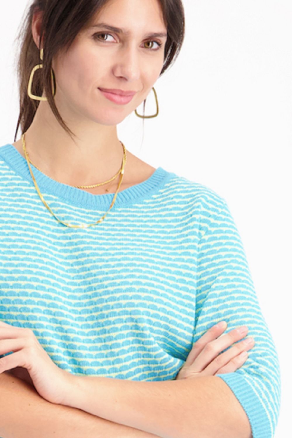 Signe Nature 842118 Pull Turq/lime