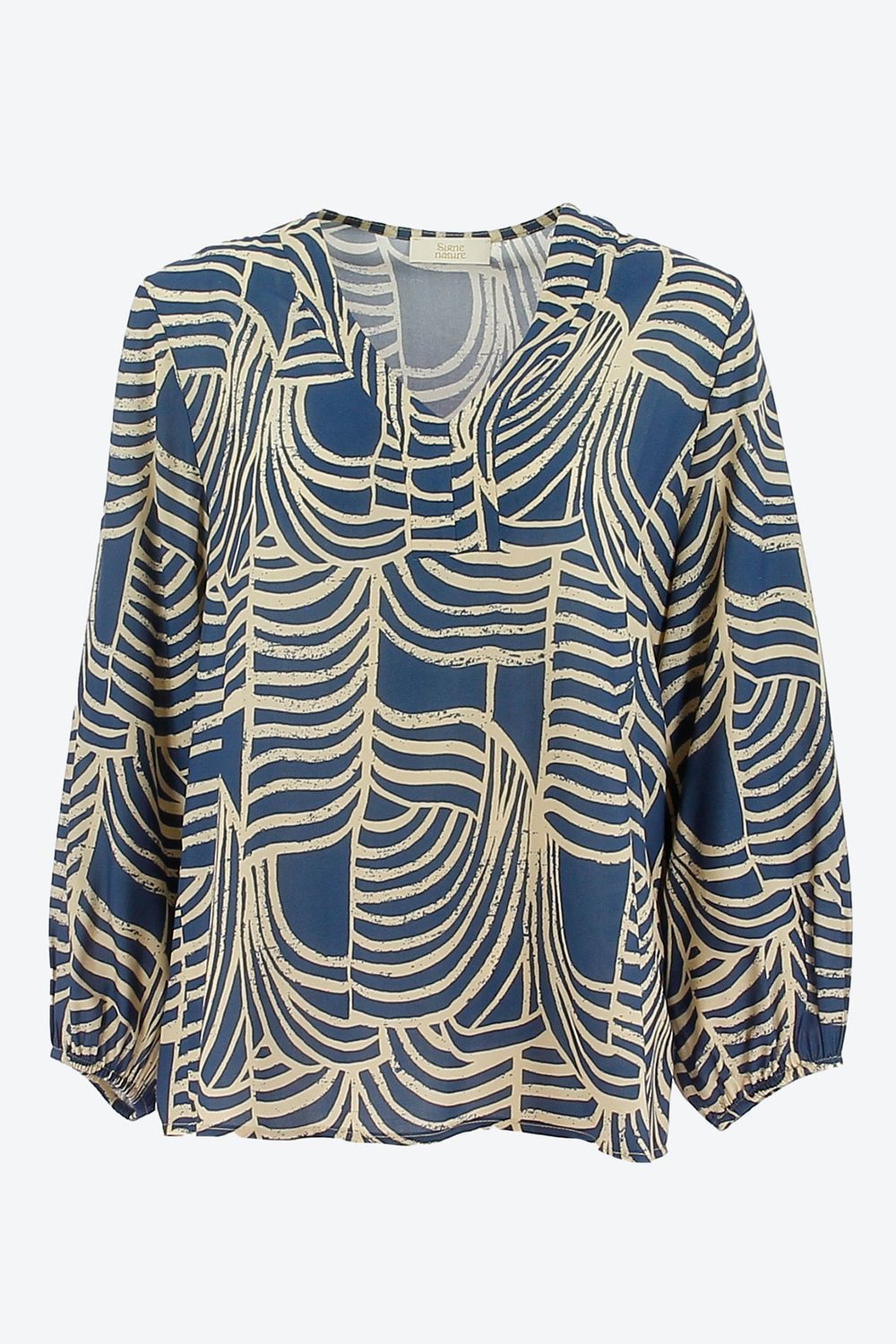Signe Nature 840206 Bloes Indigo/ecru