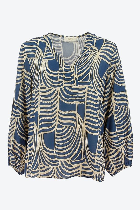 Signe Nature 840206 Bloes Indigo/ecru