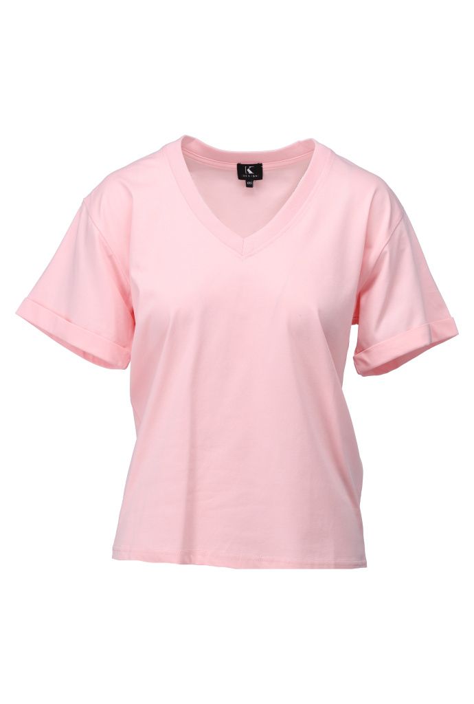 K-design A790 T-Shirt V Pink