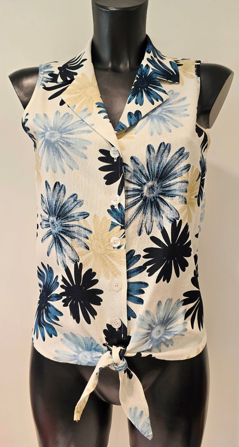Batida 2085 Top Blue/flower