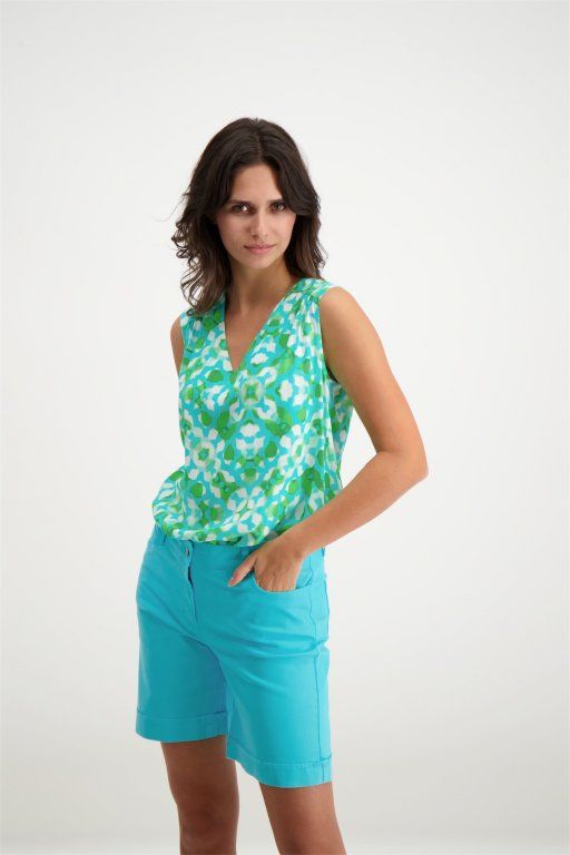 Signe Nature 846003 Top Turq/gr/wit