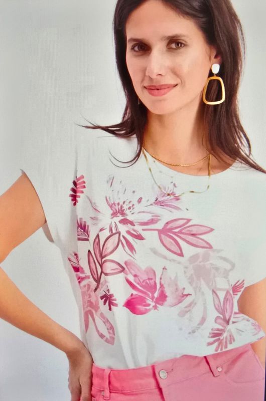 Signe Nature 847048 T-Shirt Wit/roze