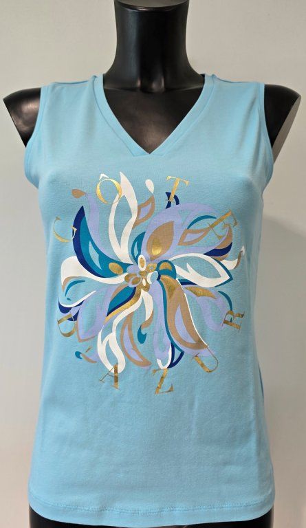 Green Ice Purnia Top Aqua