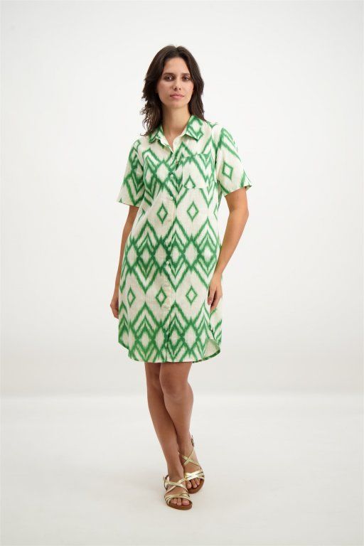 890076 Kleed Groen/ecru