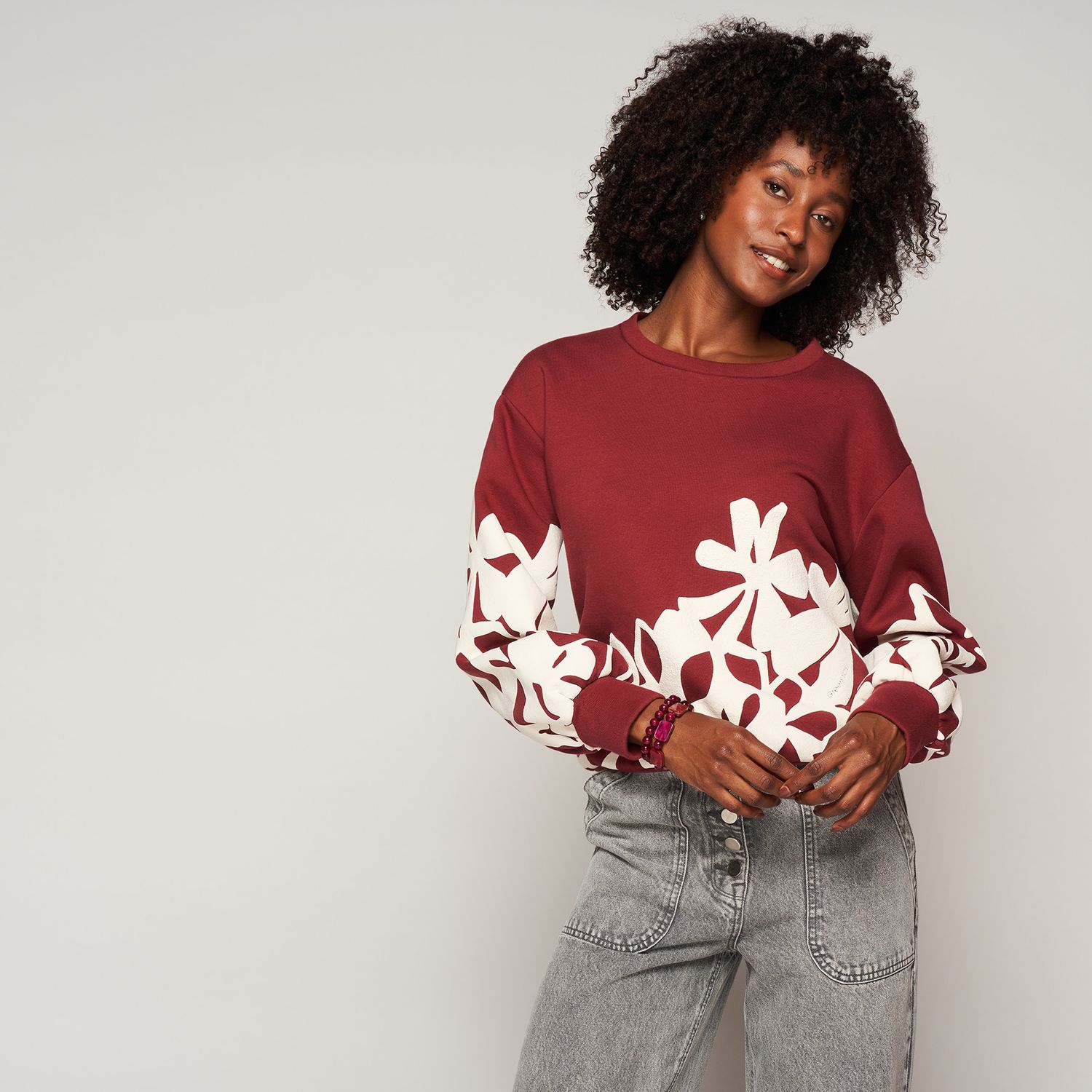 Green Ice Nakita Sweater Bordeaux
