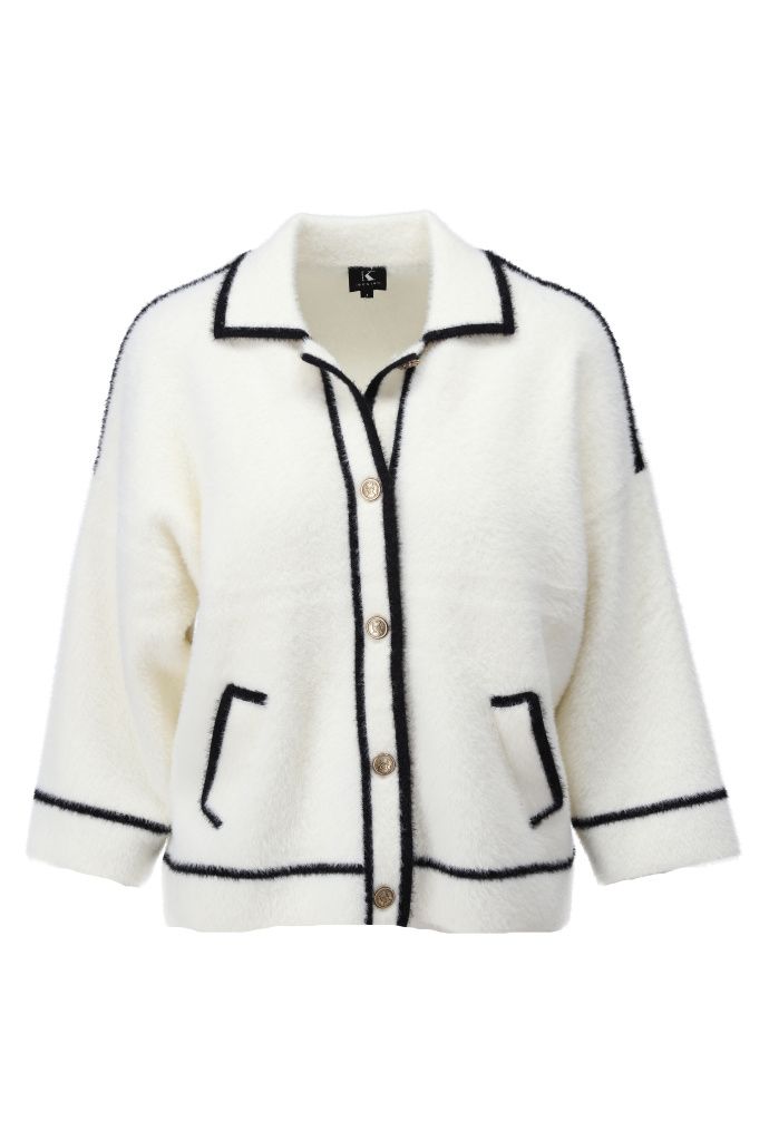 K-design B846 Gilet Ecru