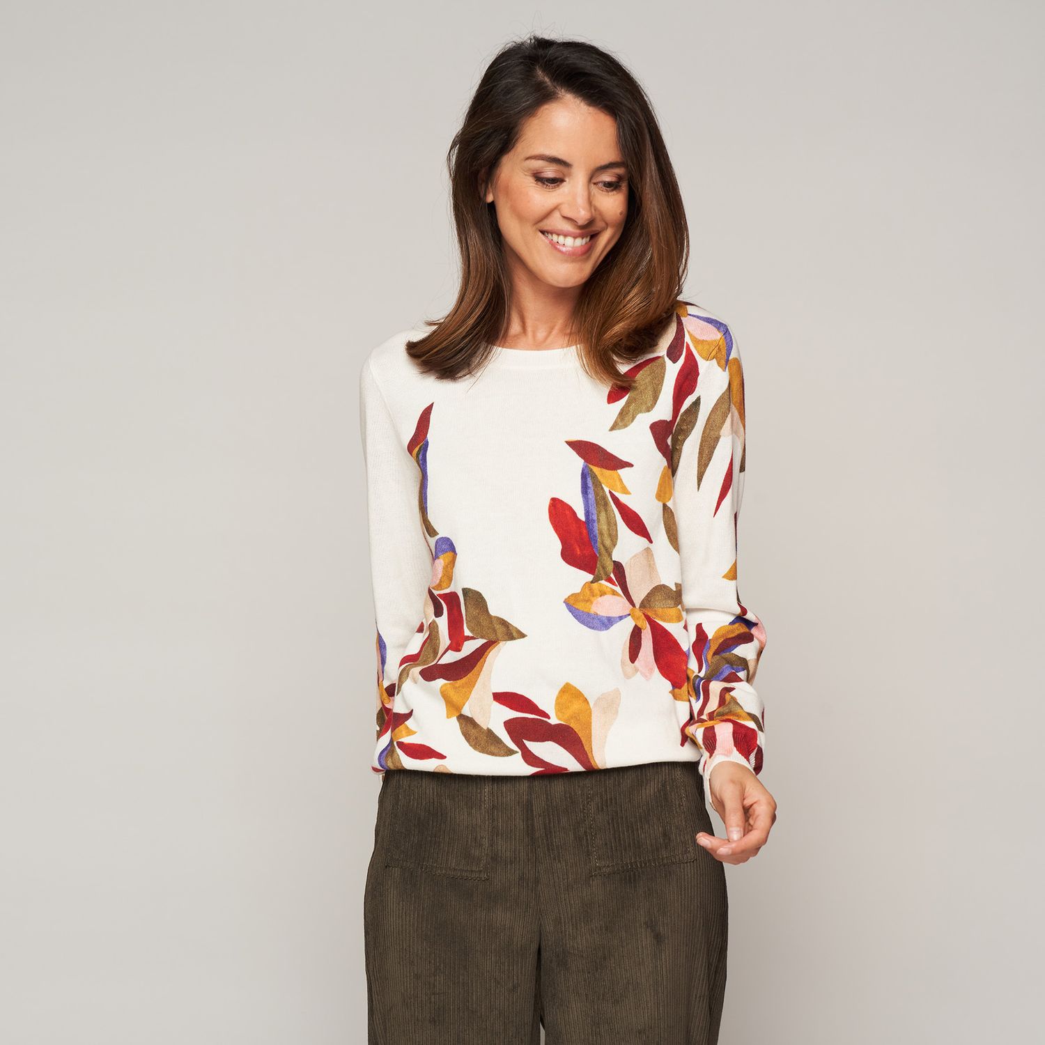 Green Ice Audriana Pull Ecru