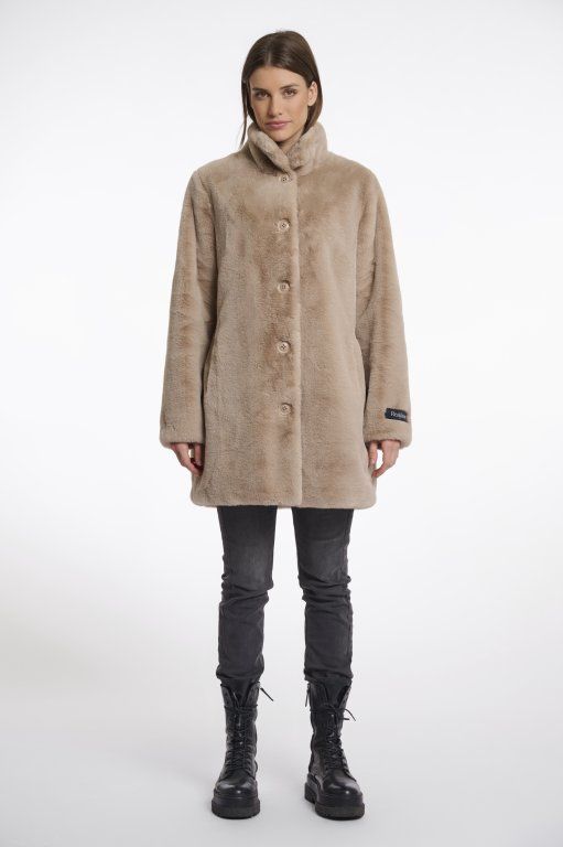 Rino &amp; Pelle Nonna Jas faux fur Oat
