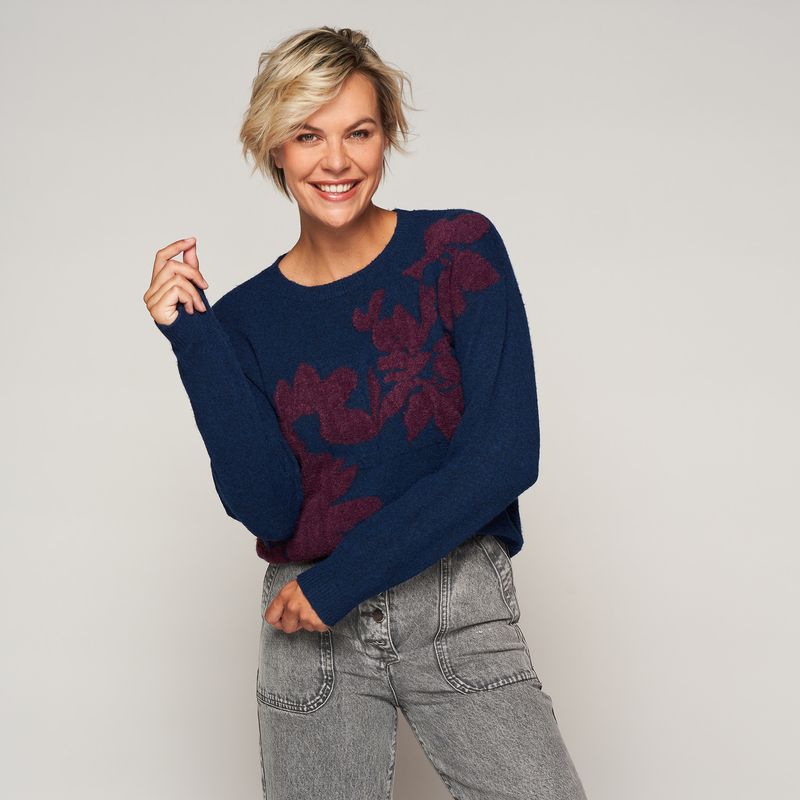 Green Ice Cerise Pull Navy