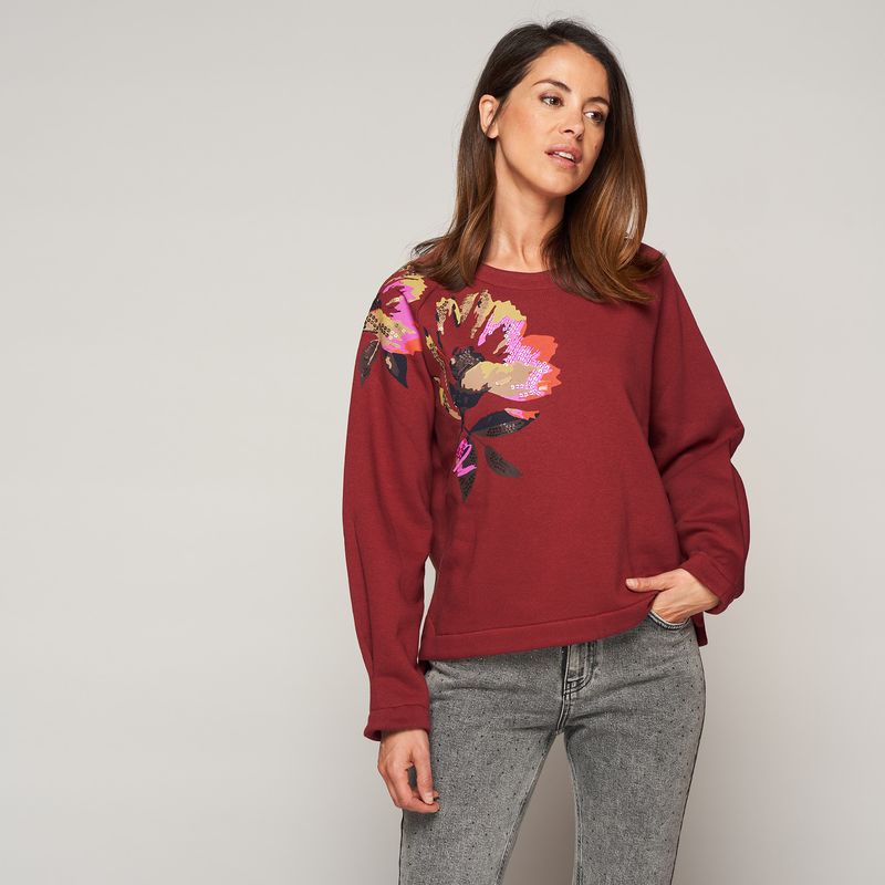 Green Ice Nijlen Sweater Bordeaux