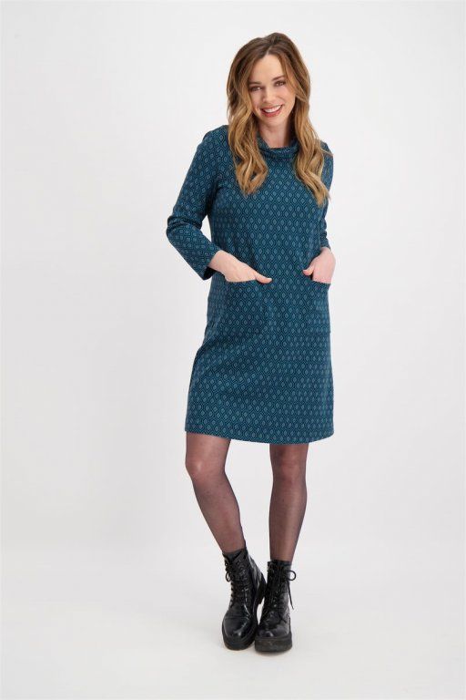 Signe Nature 890024 Kleed Petrol/zw