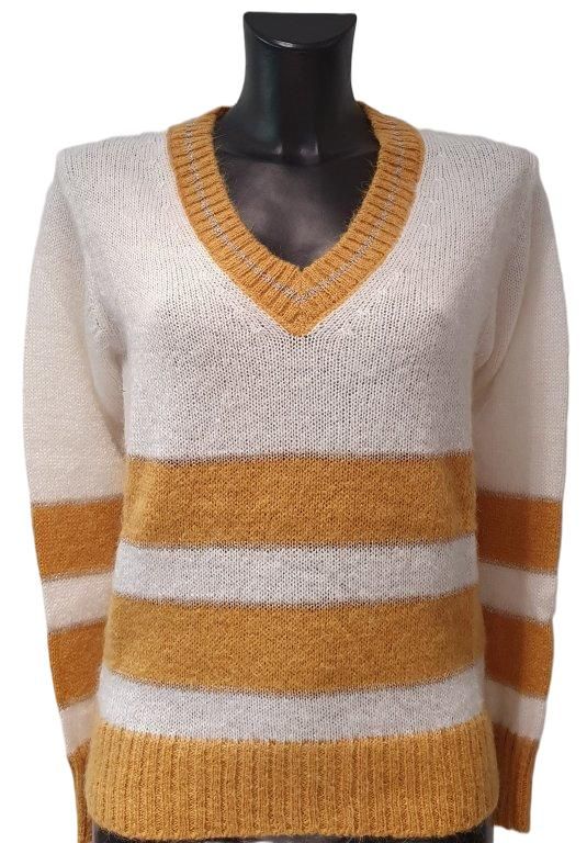 Marie Méro 222 Pull 59/cre+yellow