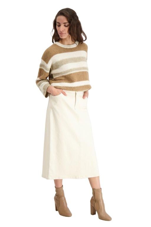 Signe Nature 842076 Pull Gre/ecru