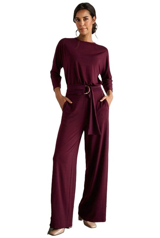 K-design Z393 Jumpsuit Wine