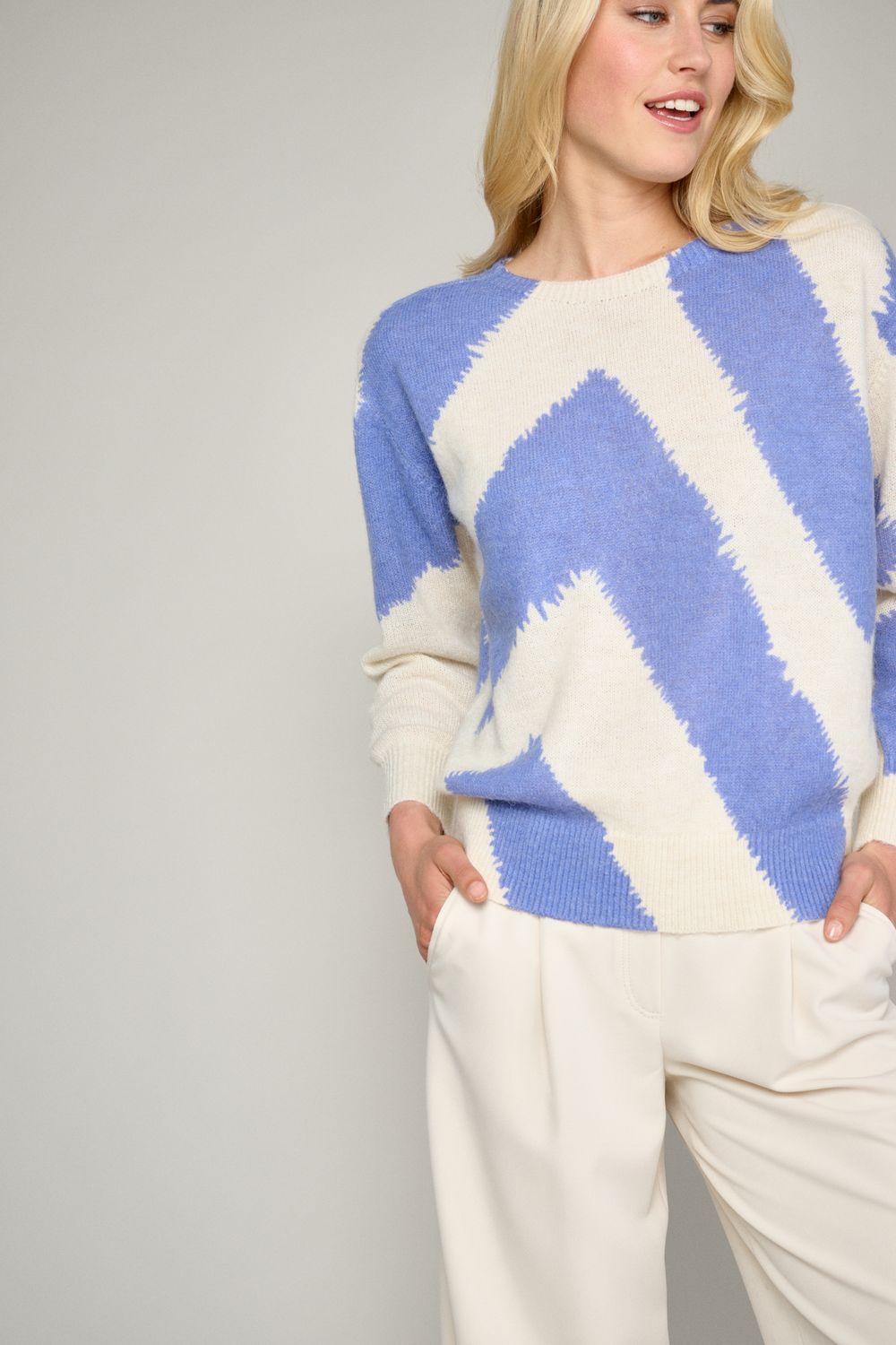 Marie Méro 319 Pull 85/cr+blu