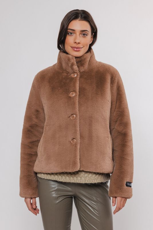 Rino &amp; Pelle Vie Jas/K faux fur Twig