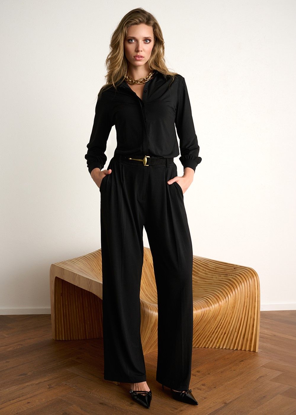 K-design B395 Jumpsuit Zwart