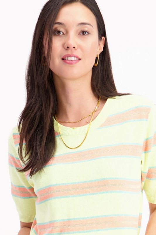 Signe Nature 842117 Pull Lime/streep Signe Nature 842117 Pull Lime/streep