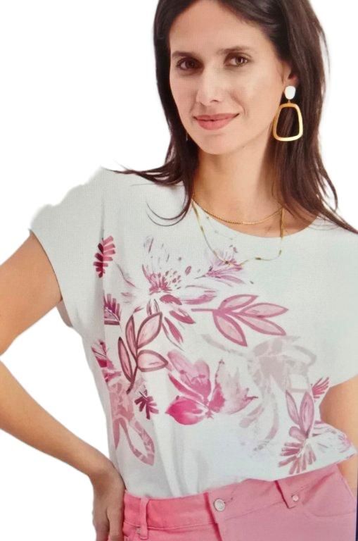 Signe Nature 847048 T-Shirt Wit/roze