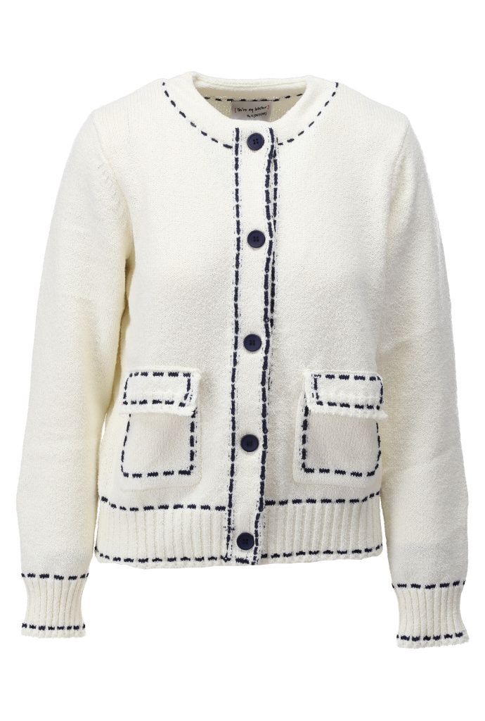 K-design C810L Gilet Ecru/navy