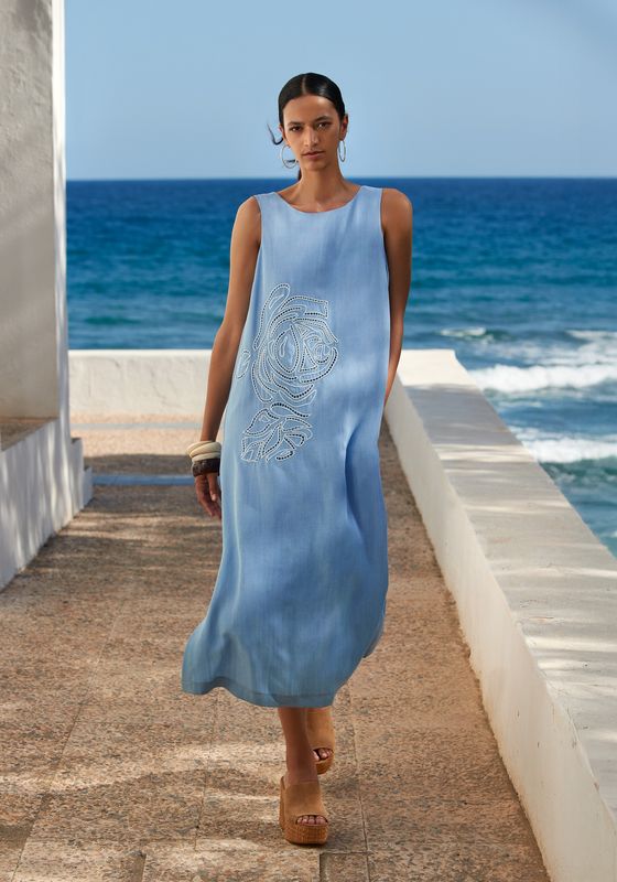 Atmos 1803 Kleed/L Jeansblue