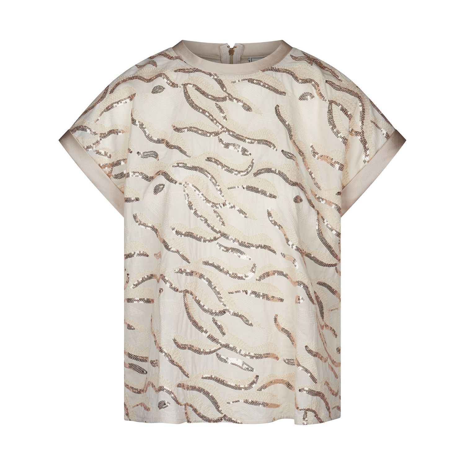 Green Ice Vama Top Ecru