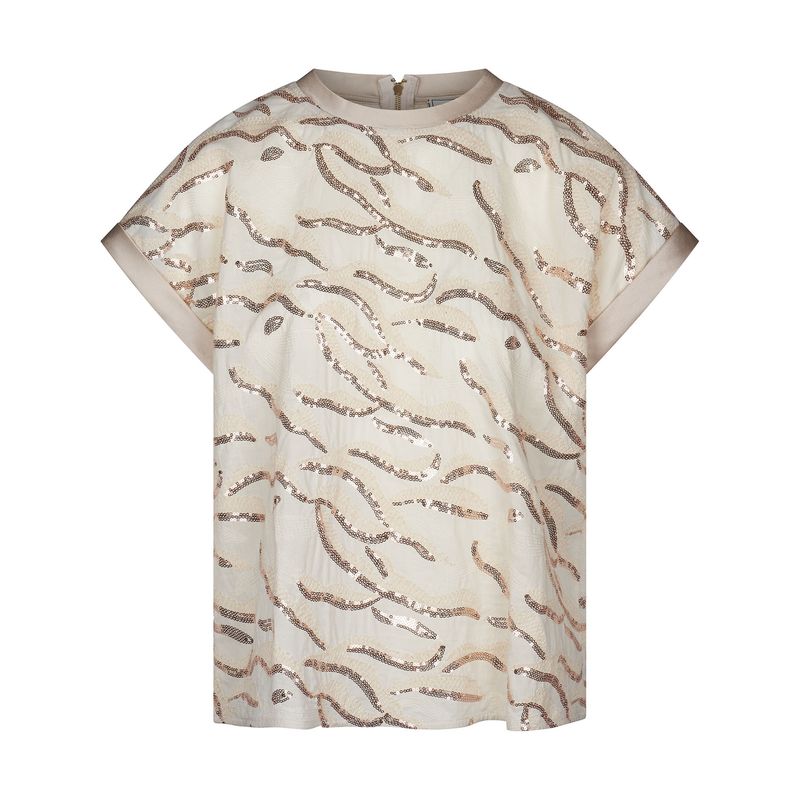 Green Ice Vama Top Ecru