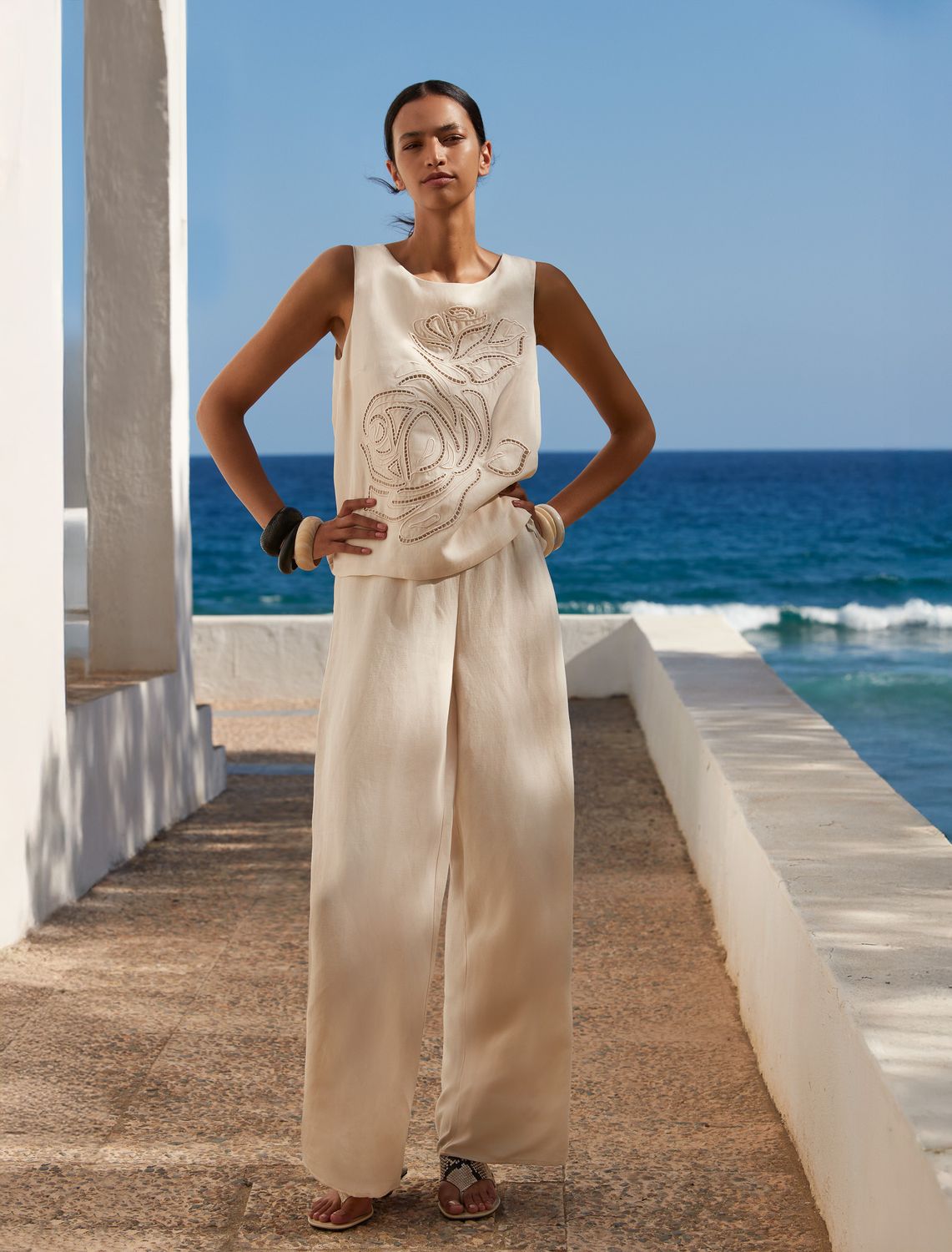 Atmos 1805 Broek Ember/ecru