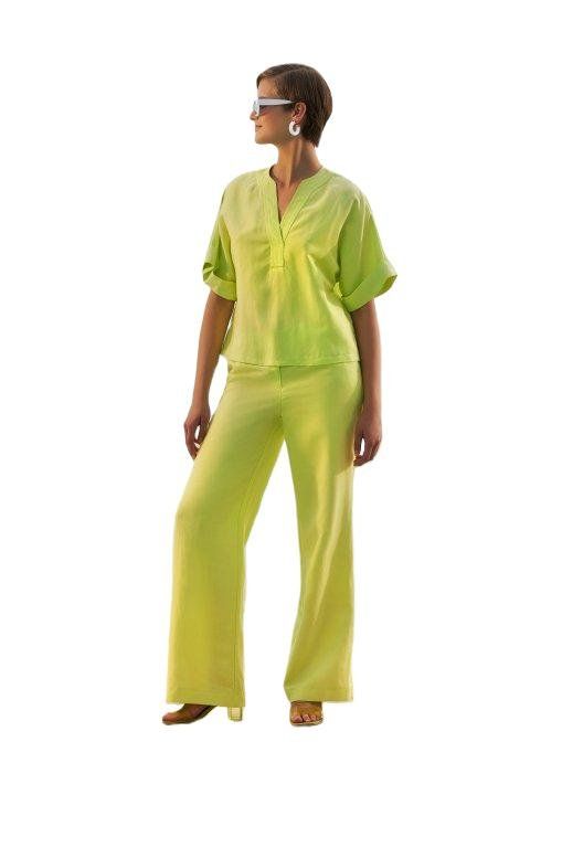 Senso 5542 Broek Nude/lime