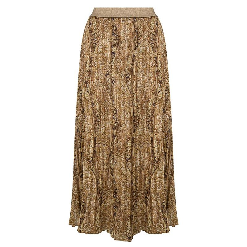 15003 Rok/plissé camel