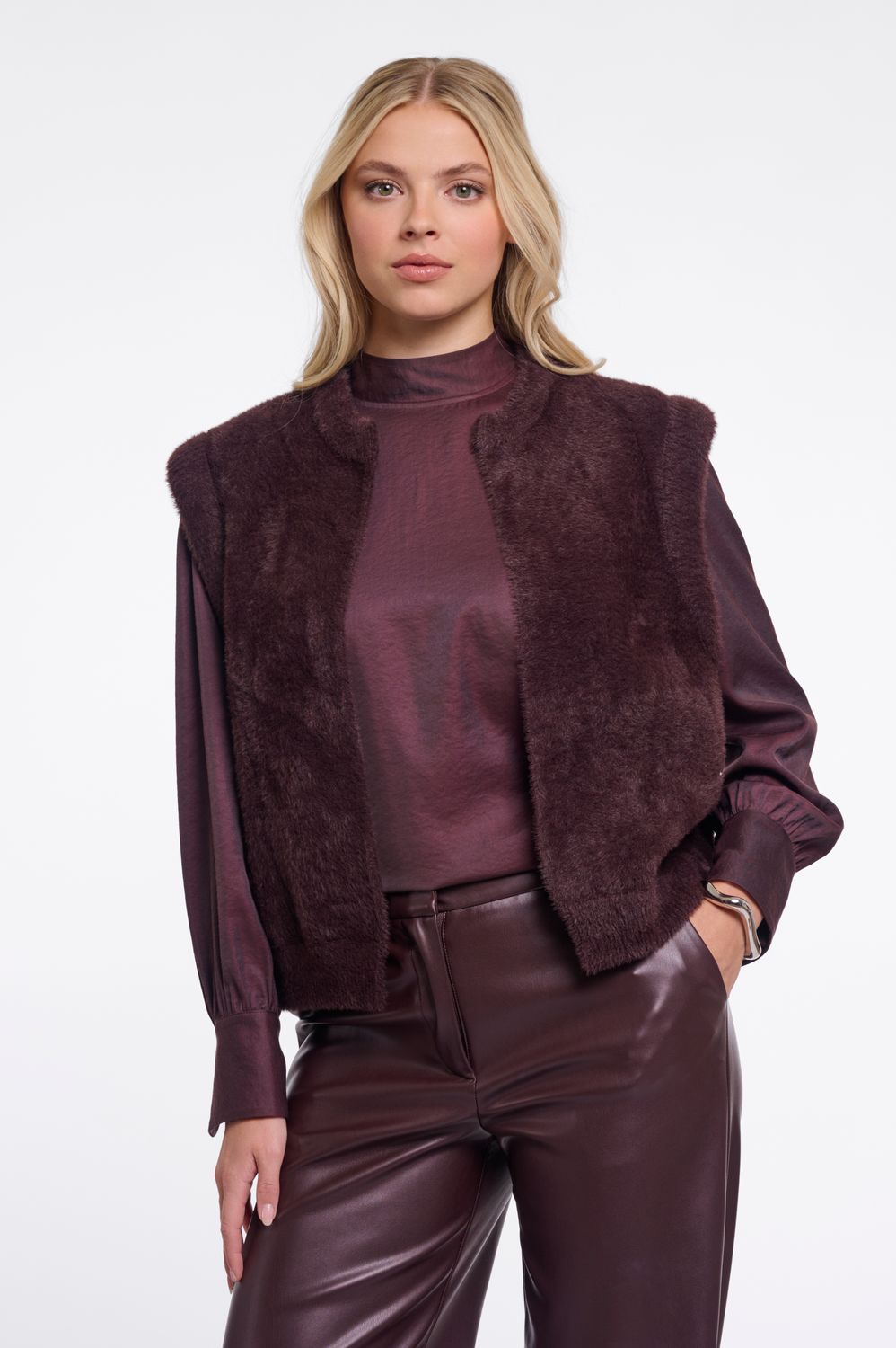 Rino &amp; Pelle Elona Gilet ZM Fudge/cloak