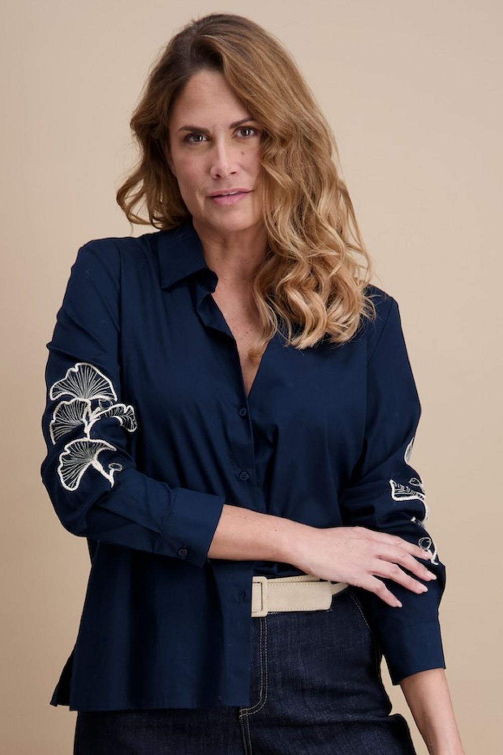 Signe Nature 840399 Bloes Navy/ecru