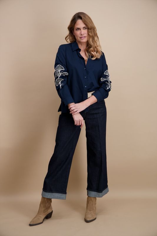 Signe Nature 840399 Bloes Navy/ecru
