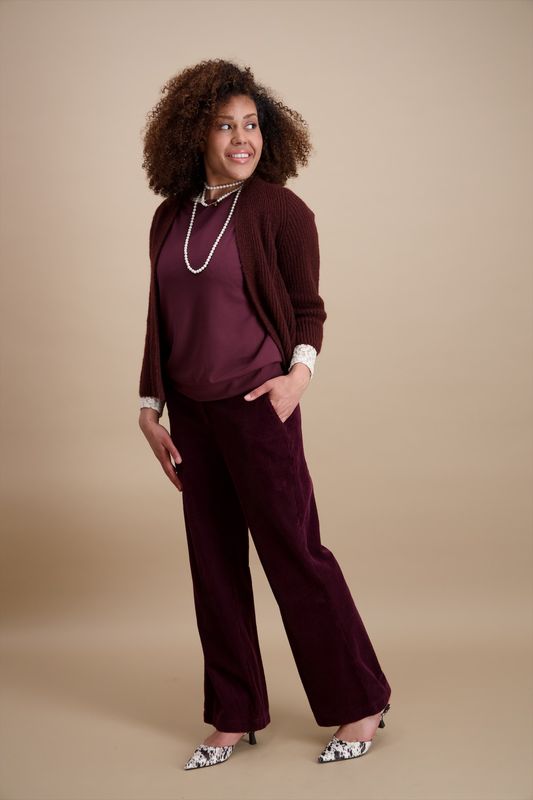 Signe Nature 843141 Gilet Aubergine