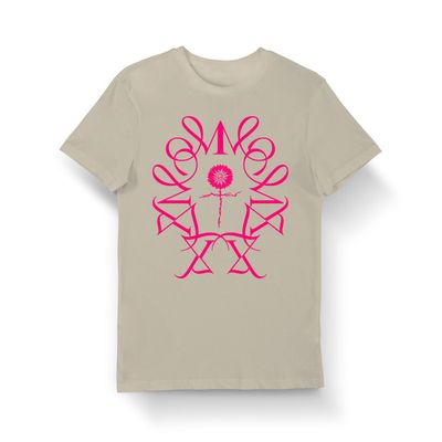 Bloom of Shadows | Pink - White Tee MOTELX 2025