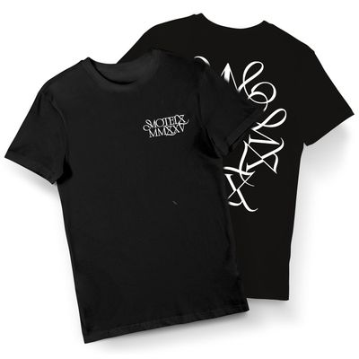 Bloom of Shadows | White - Black Tee MOTELX 2025